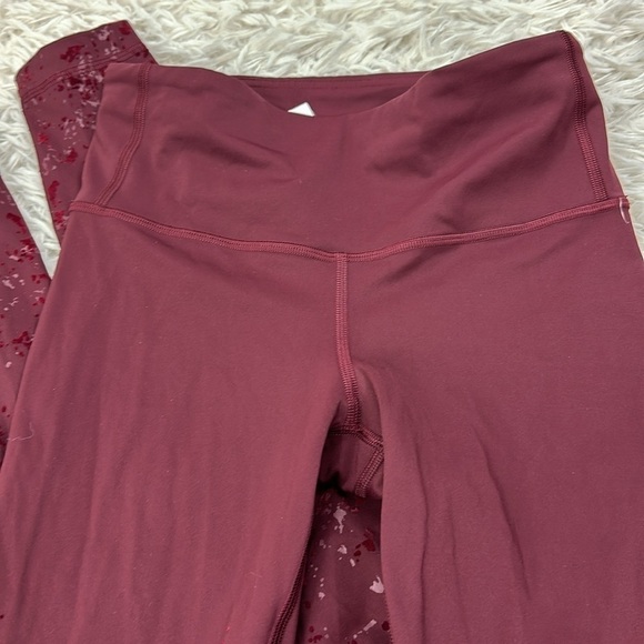Lululemon Speed Wunder Mid-Rise Tight 28" *Speckle Shine Garnet / Garnet - Picture 2 of 5